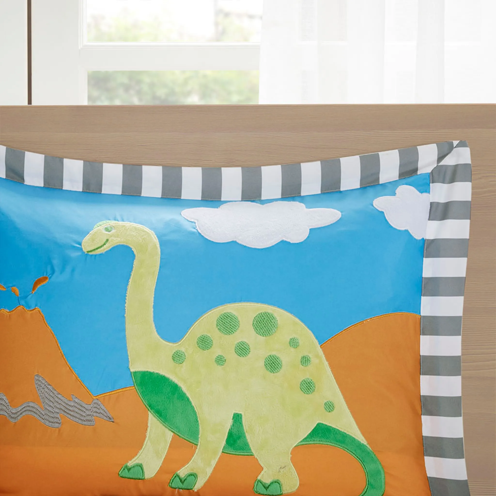 Clément - Maison Douillette 3 Morceaux Lit Simple - Dinosaures