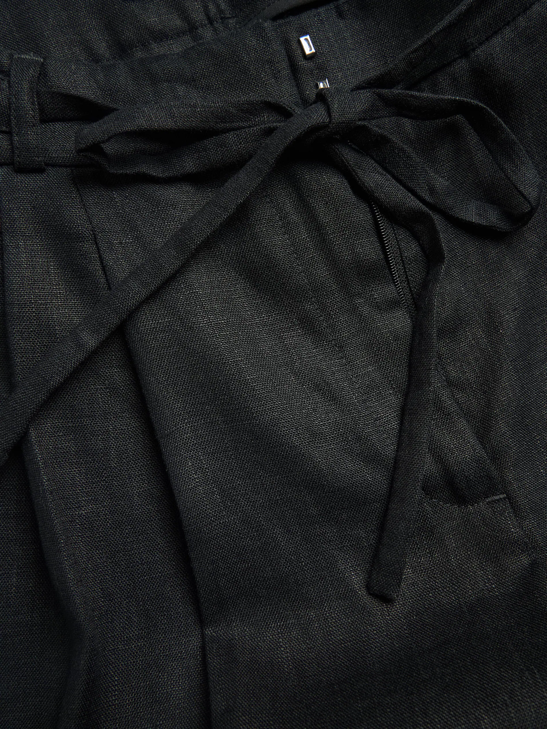 Leinenhose mit Bindung