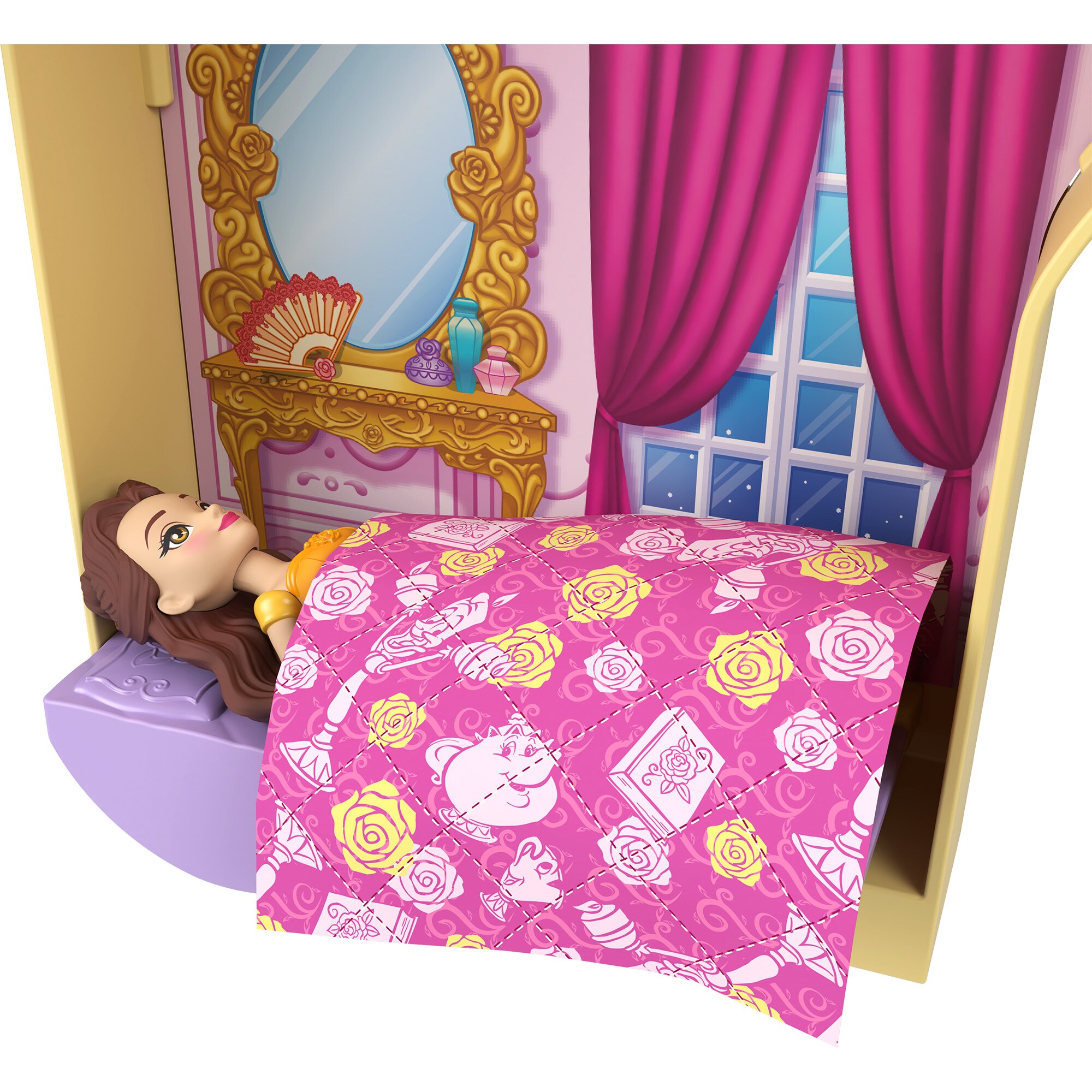 Mattel Spielgebäude Disney Prinzessin Belle´s Magical Surprise Castle Playset