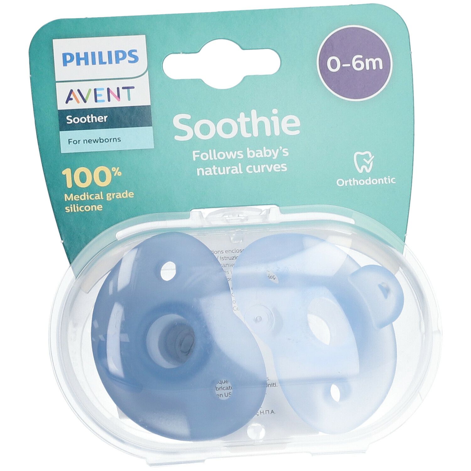 AVENT Schnuller Soothie Boy +0 Monate (Farbe nicht wählbar)