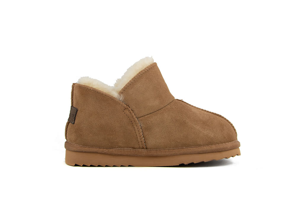 Warmbat Pantoffels Willow Cognac Suede