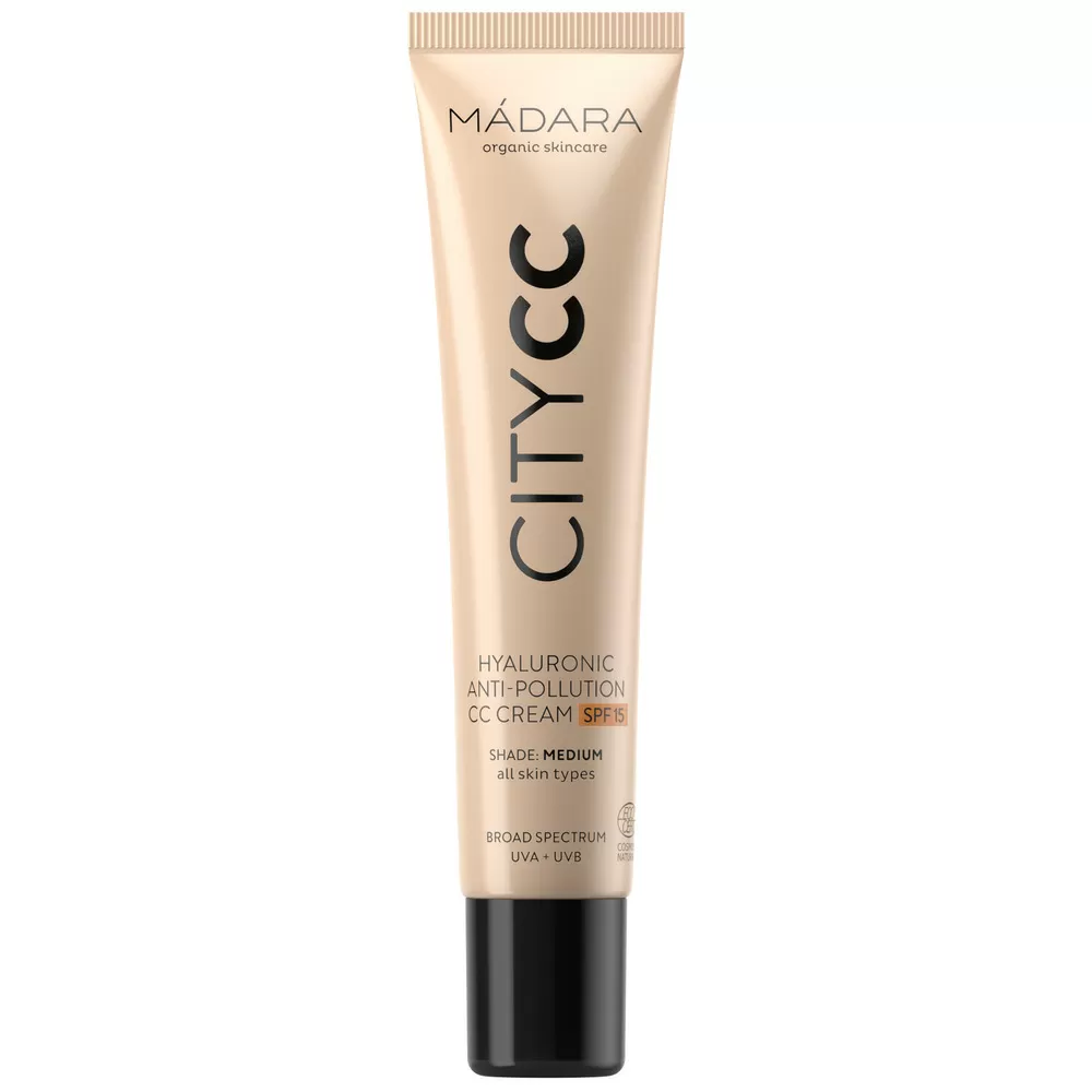 Mádara CityCC Hyaluronic CC Cream SPF15 Medium - 40 ml.