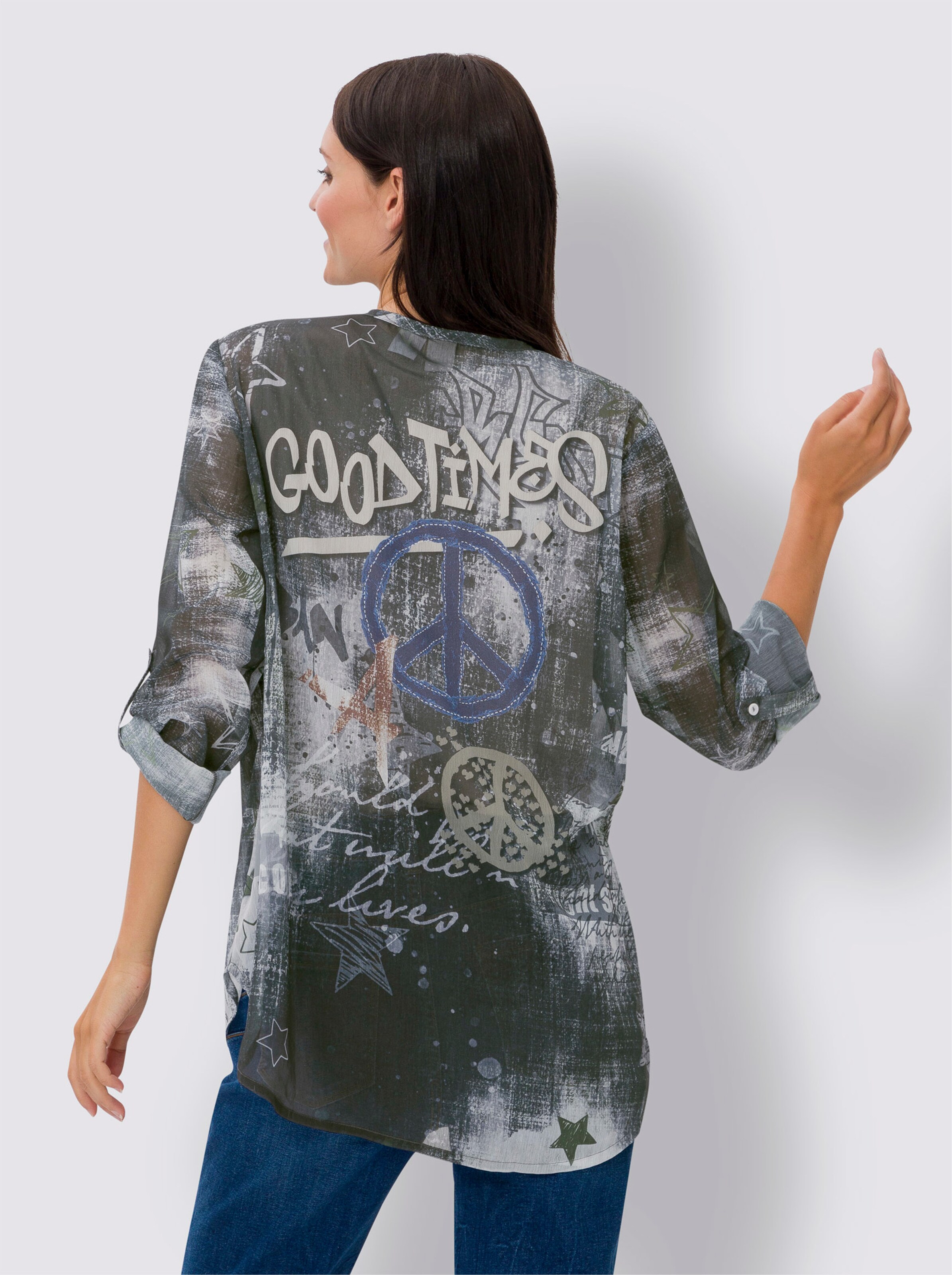 Druckbluse