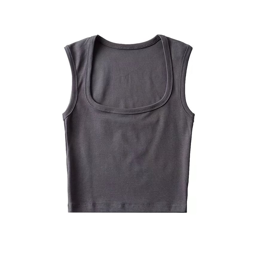 Osion - Effen tanktop met vierkante hals