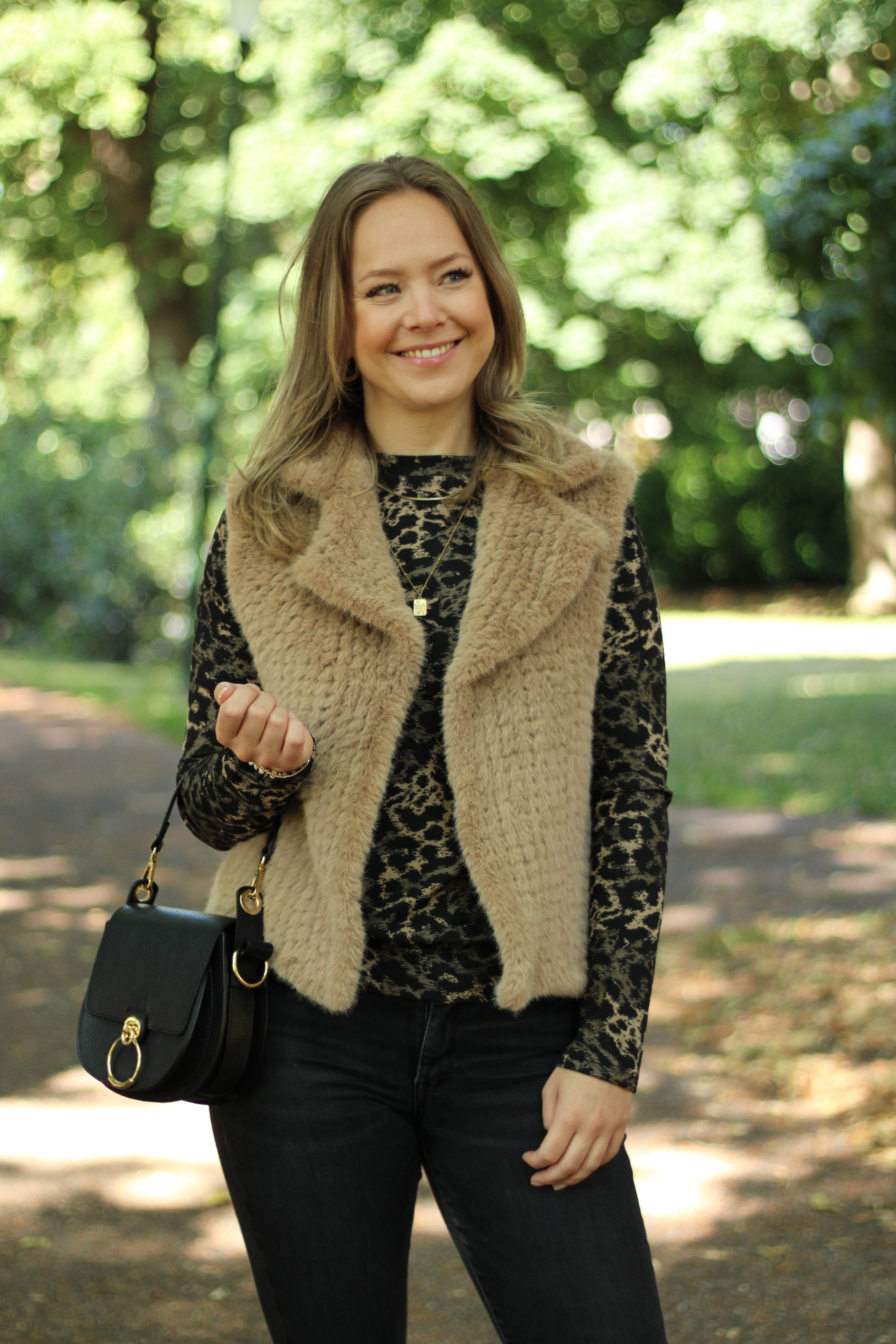 Rino & Pelle - Keasha Faux Fur Waistcoat - Misty Nude