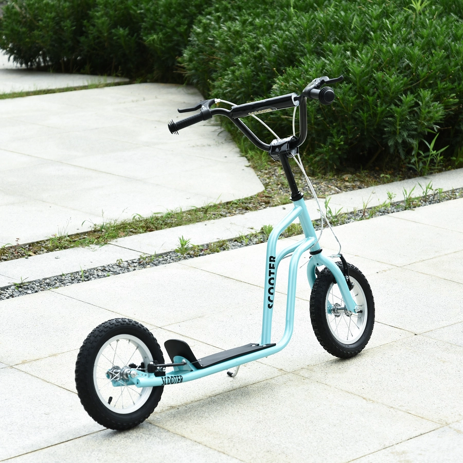 HOMCOM Kinderroller mit höhenverstellbaren Lenker blau
