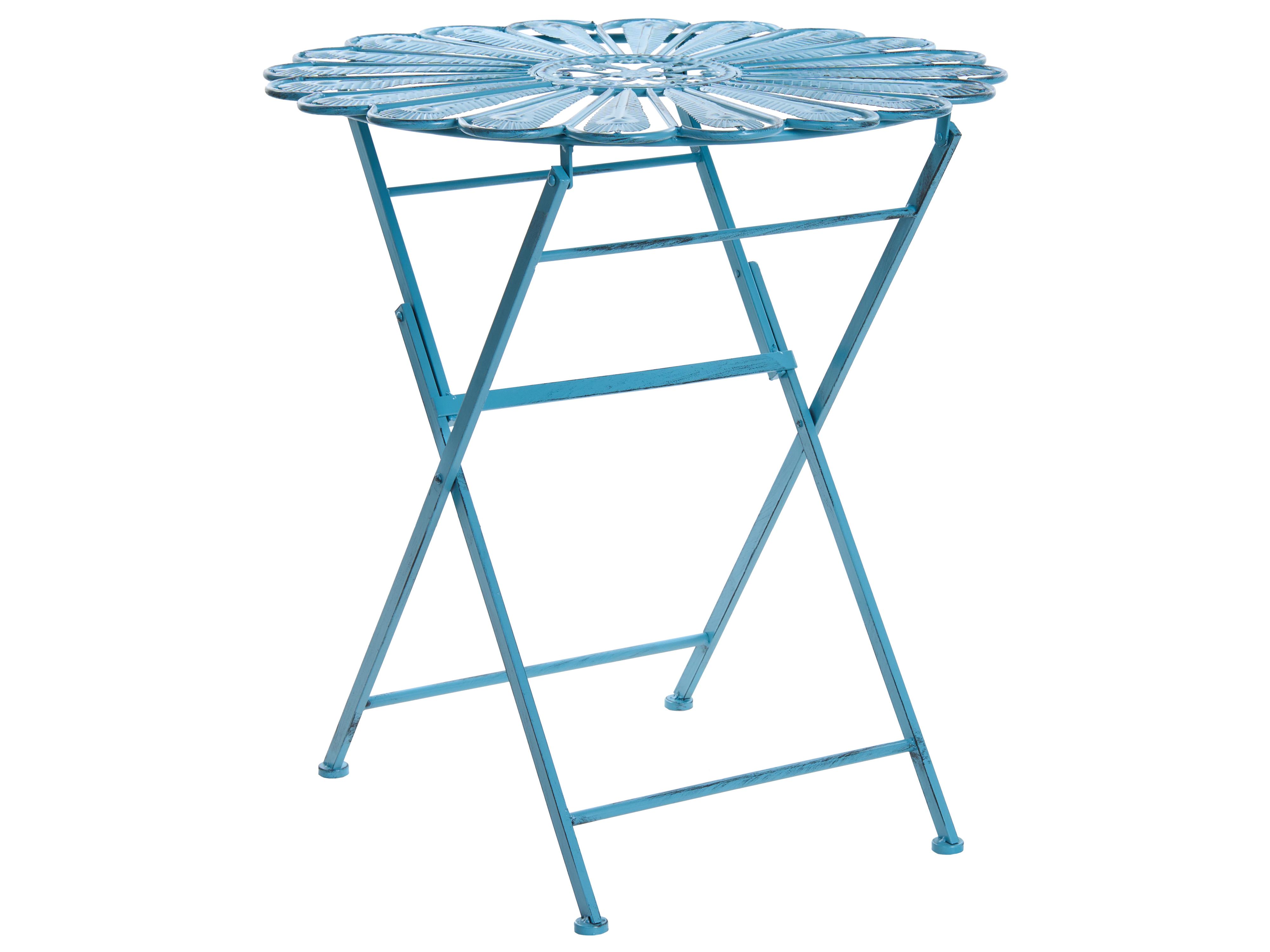 Bistrotafel PAVIA 71 cm 71 cm Metaal Blauw