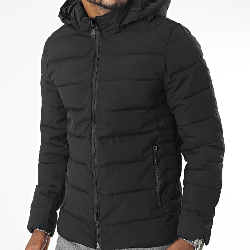 Doudoune Capuche Noir