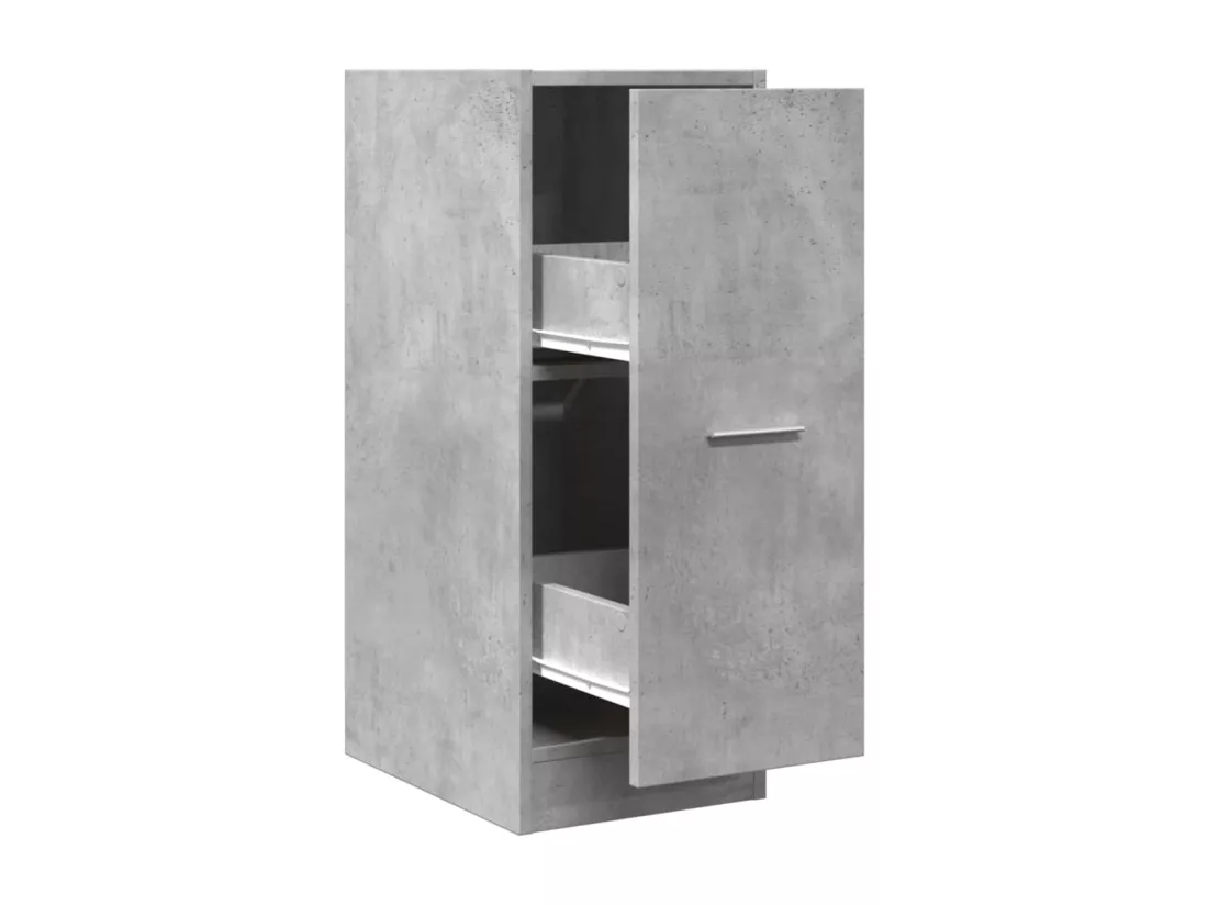 Armoire d'apothicaire gris béton 30x41x77,5cm bois d'ingénierie