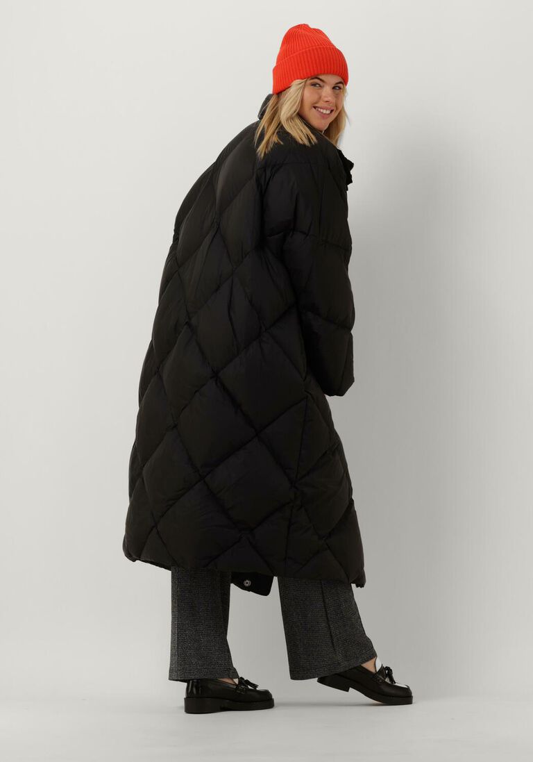 STAND STUDIO zwarte stand studio gewatteerde jas anissa coat
