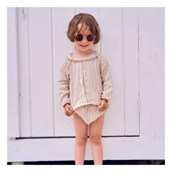 Lililotte Blouse Octave Rayée | Ecru