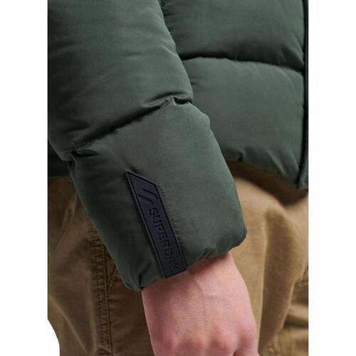 Superdry - HOODED MICROFIBRE SPORT PUFFER Verde