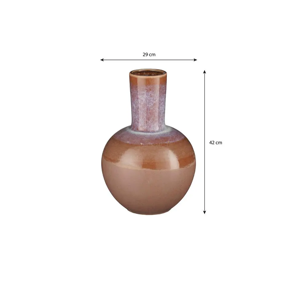 Mica Decorations Holm Vaas - H42 x Ø29 cm - Keramiek - Terra