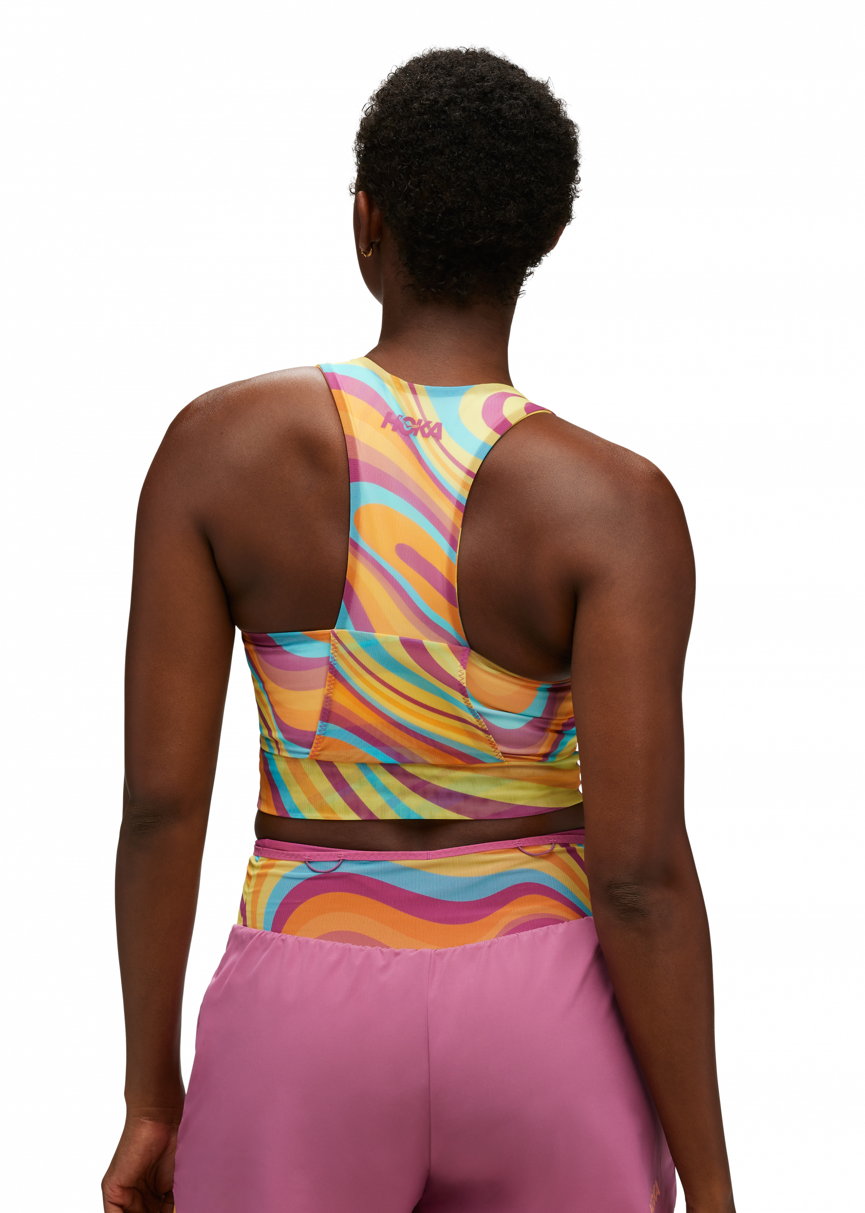 Race Day Pocket Bra Print Dame Trail Topo