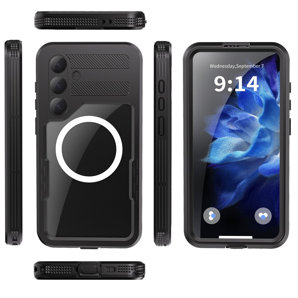 Samsung Galaxy S25 Wasserfeste Outdoor Schutz Hülle (IP68) - Schwarz