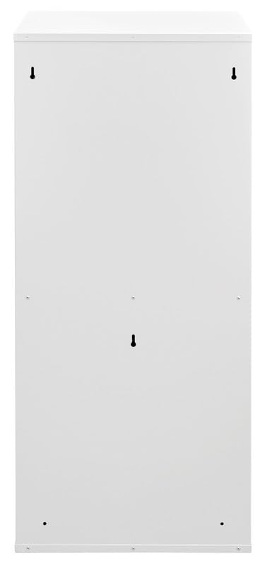 ARREGUI Basic CR401-B Mülltrennsystem aus Stahl | 3 Fächer Mülleimer für die Küche | 3 Fach Abfalleimer | 11+11+23 L (45 L) | Herausnehmbare Inneneimer | Recycling Schrank für Mülltrennung | weiß
