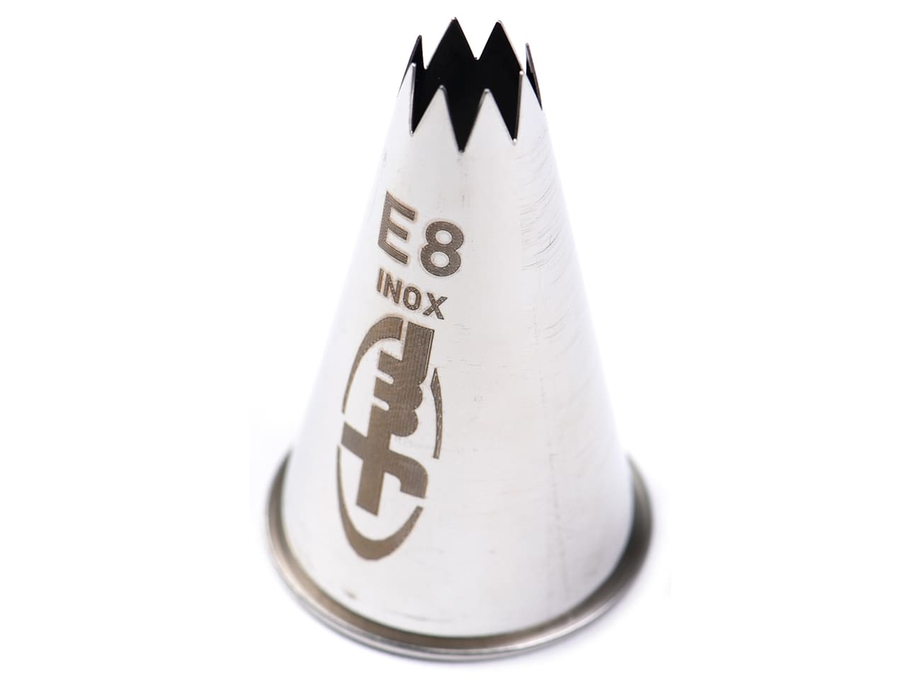 Douille pâtisserie - cannelée inox - E8 - Ø 1,1 cm - Mallard Ferrière