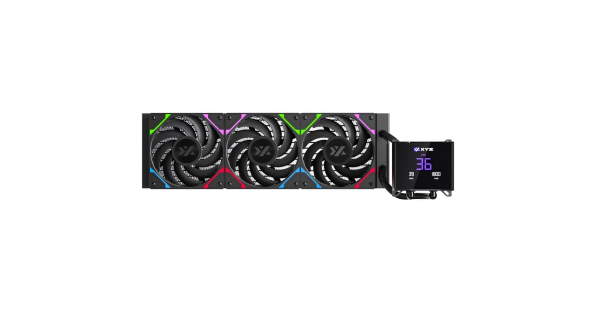XYZ PC GearHydrotemp AIO 360 waterkoeling  (Zwart, ARGB, PWM)