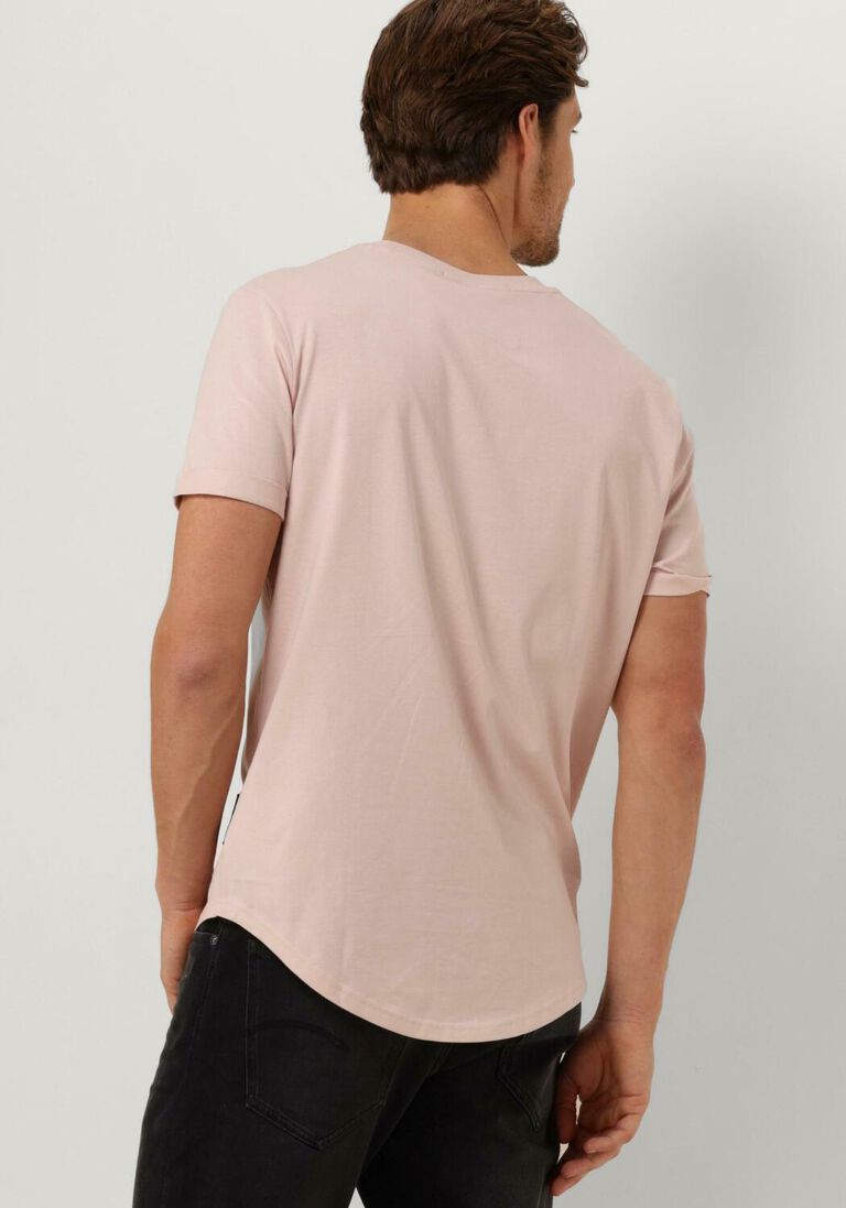 CALVIN KLEIN lichtroze calvin klein t-shirt badge turn up sleeve