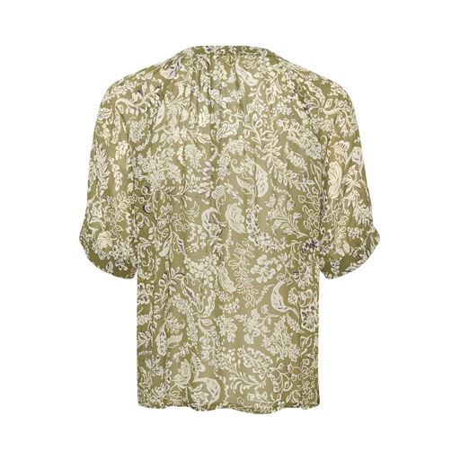 Part Two PopsyPW Bluse, Military Olive Botanical, 42