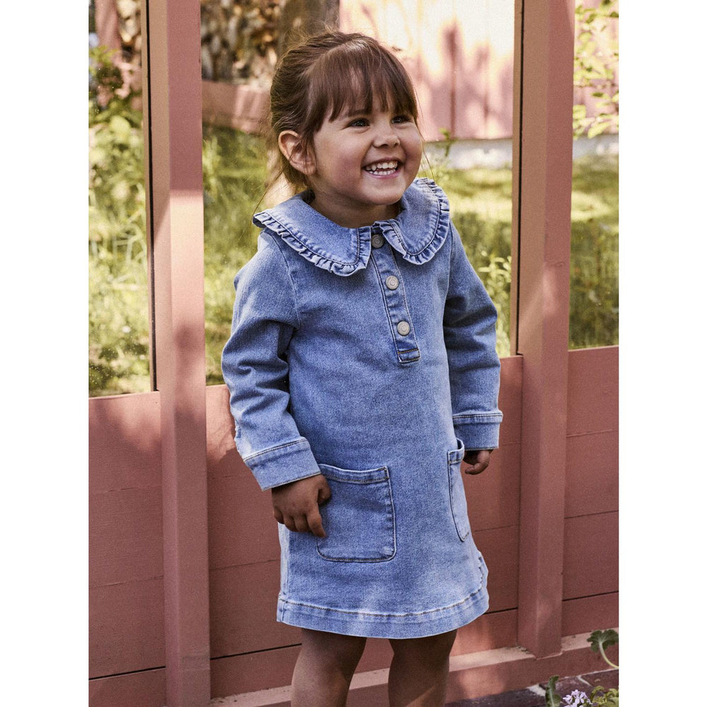Køb Name It Medium Blue Denim Nmfgia Dnm Ls Kjole 2221-Iz D