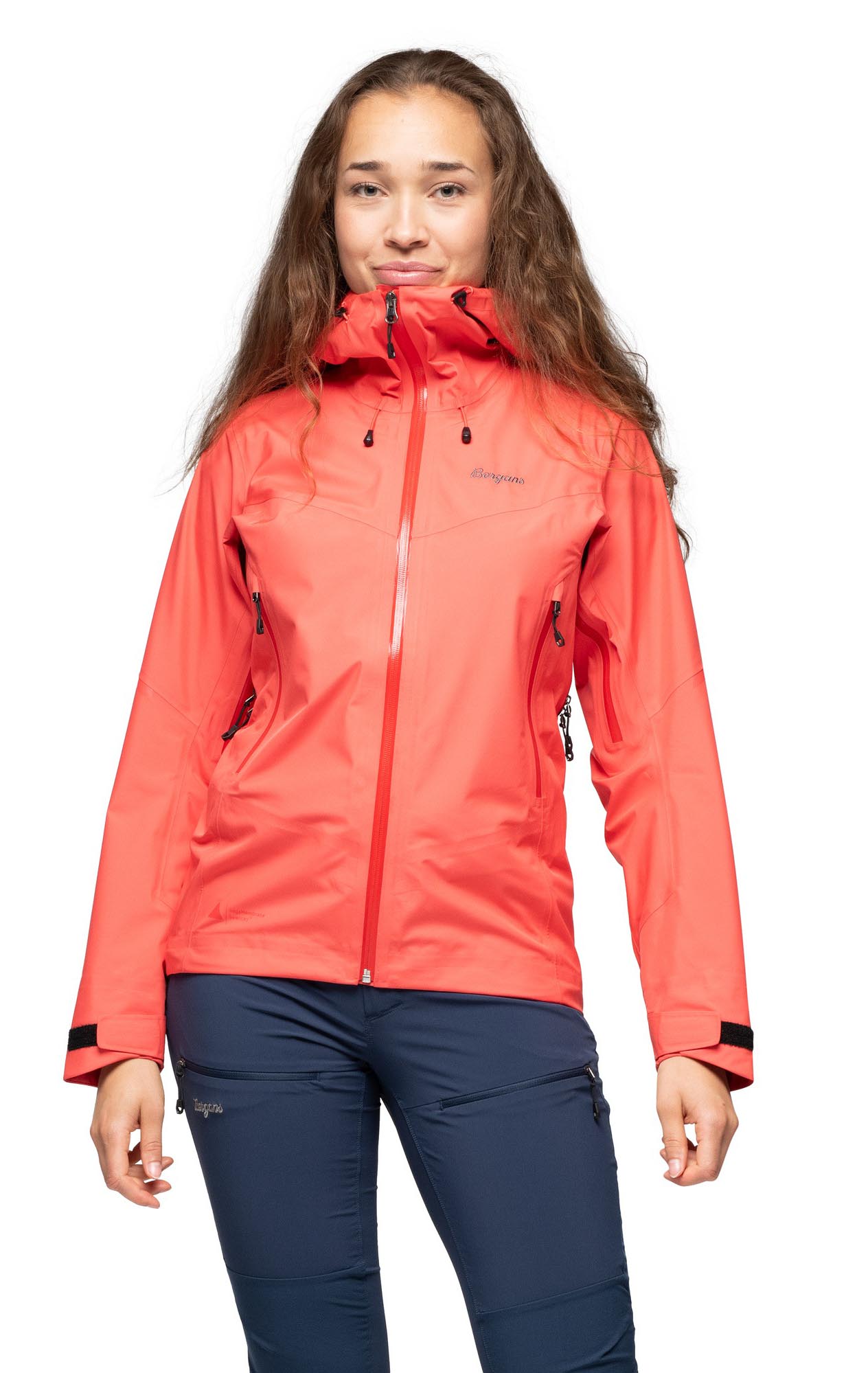 Rabot Light 3L Shell Jacket Dame Peachy Red