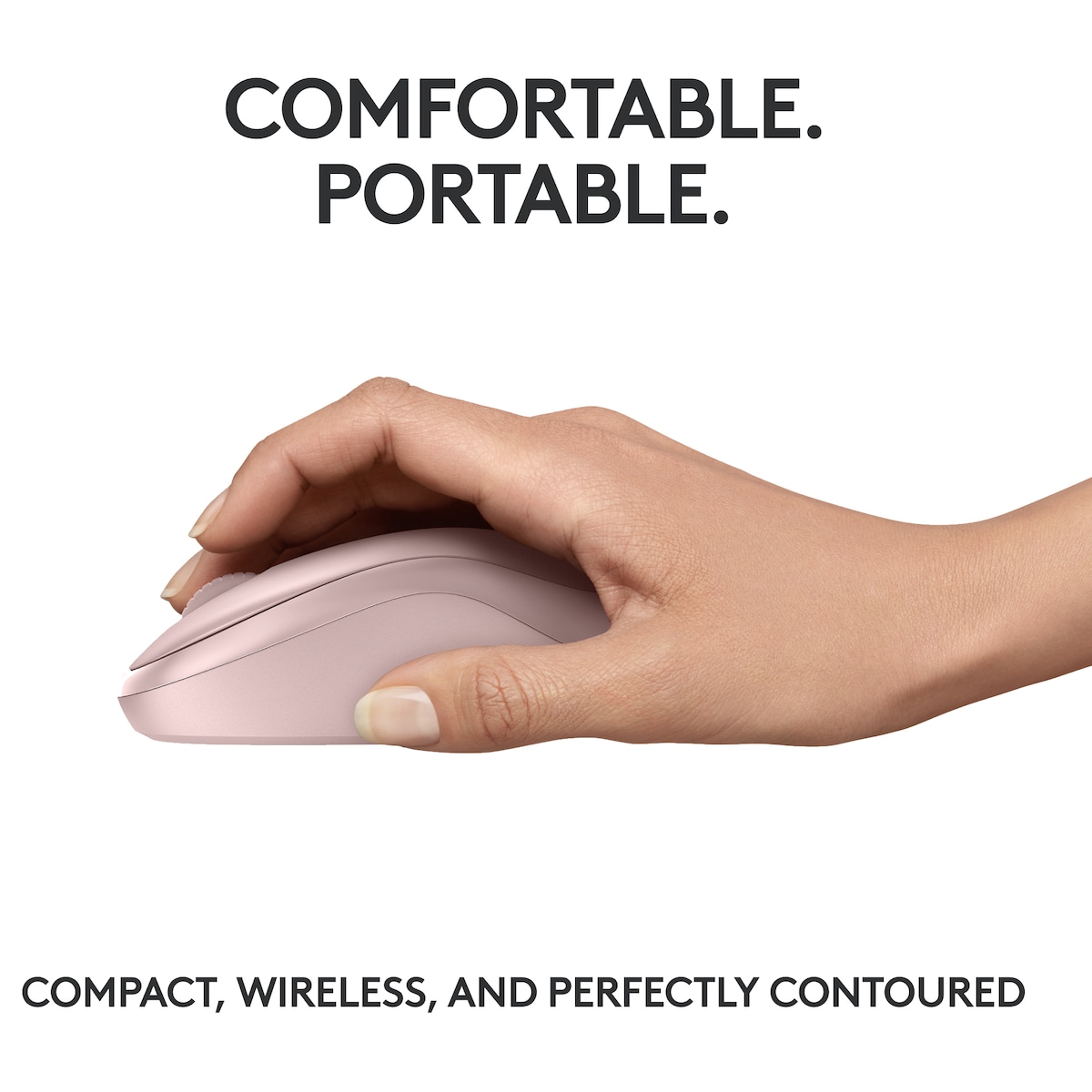 Logitech M240 Silent Bluetooth trådløs datamus (rose)