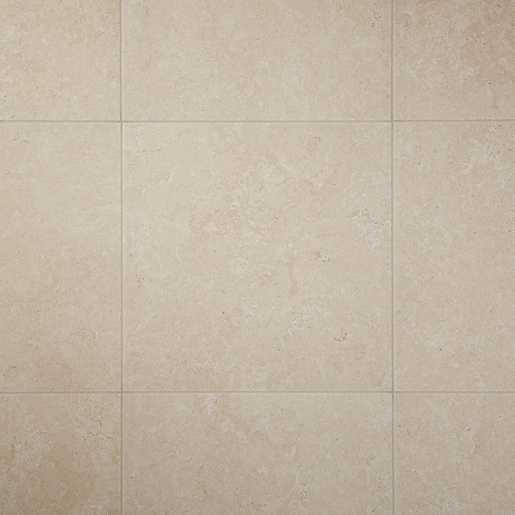 Carrelage sol beige 60 x 60 cm Soft Lime Stone