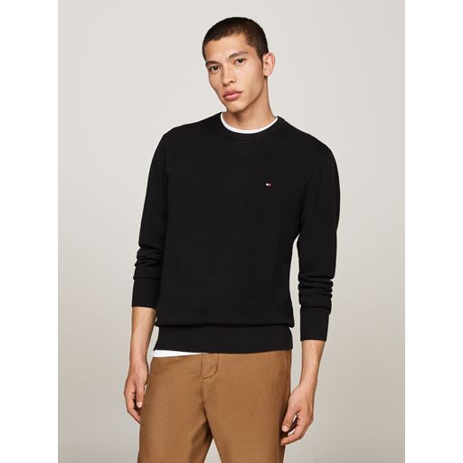 Tommy Hilfiger Essential Structure Striktrøje, Black, L