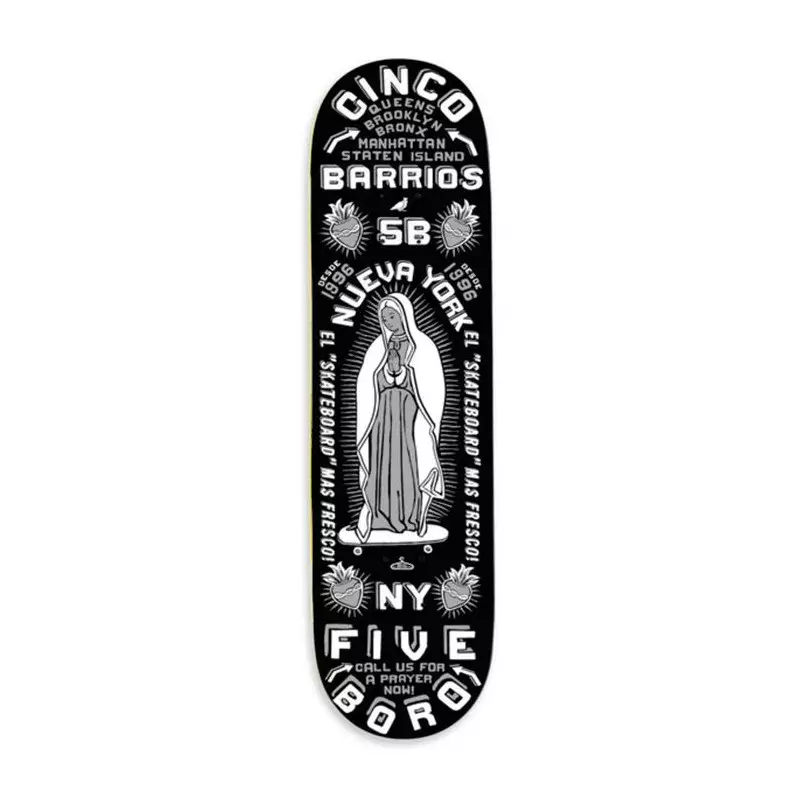 Deck skate 5BORO DECK CINCO BARRIOS BLACK 8.25 X 32