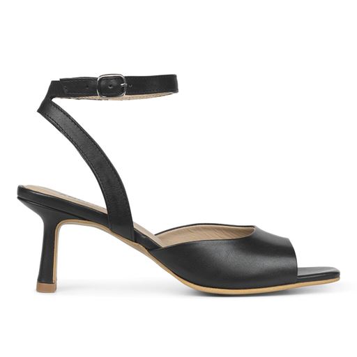 Angulus 5706-101 Højhælede Sandaler, Sort, 40
