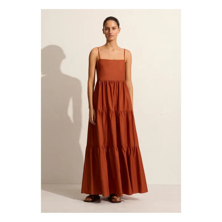 Matteau Robe Tiered Low Back | Terracotta