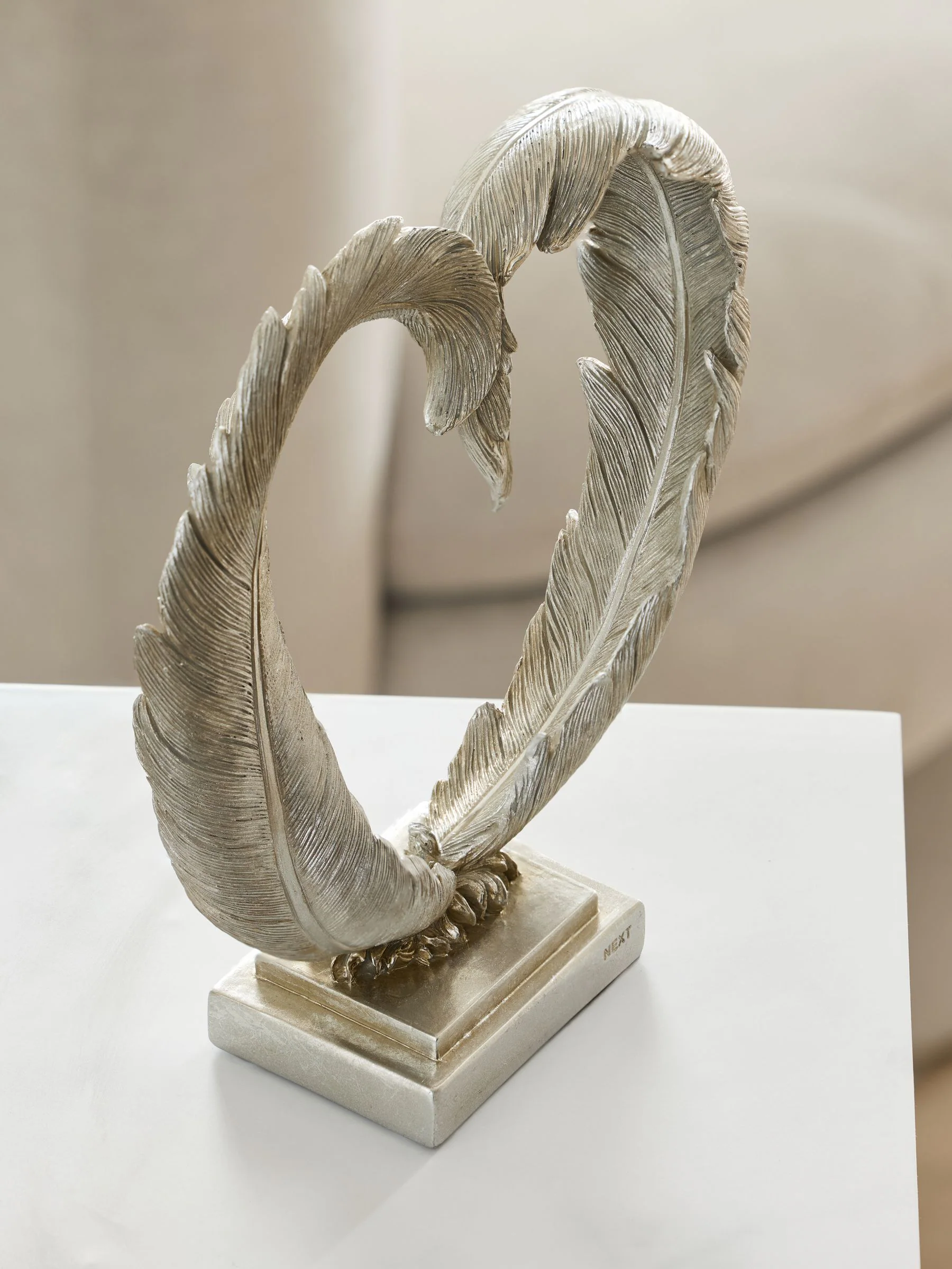 Feather Heart Ornament