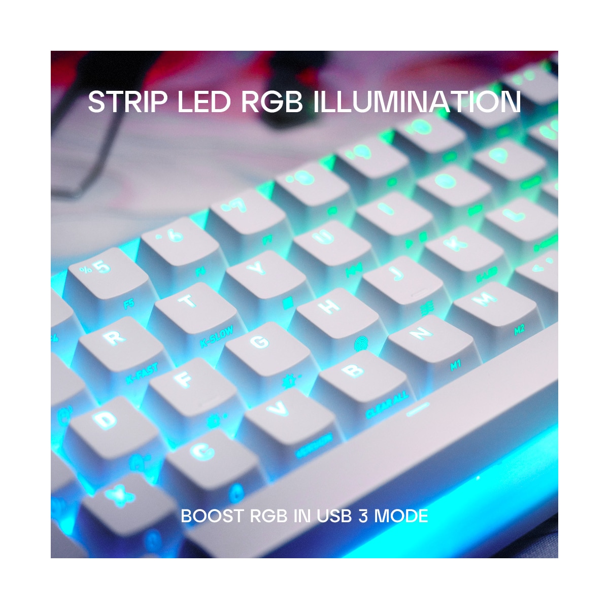 Cherry Xtrfy K5V2 gamingtastatur (hvit)