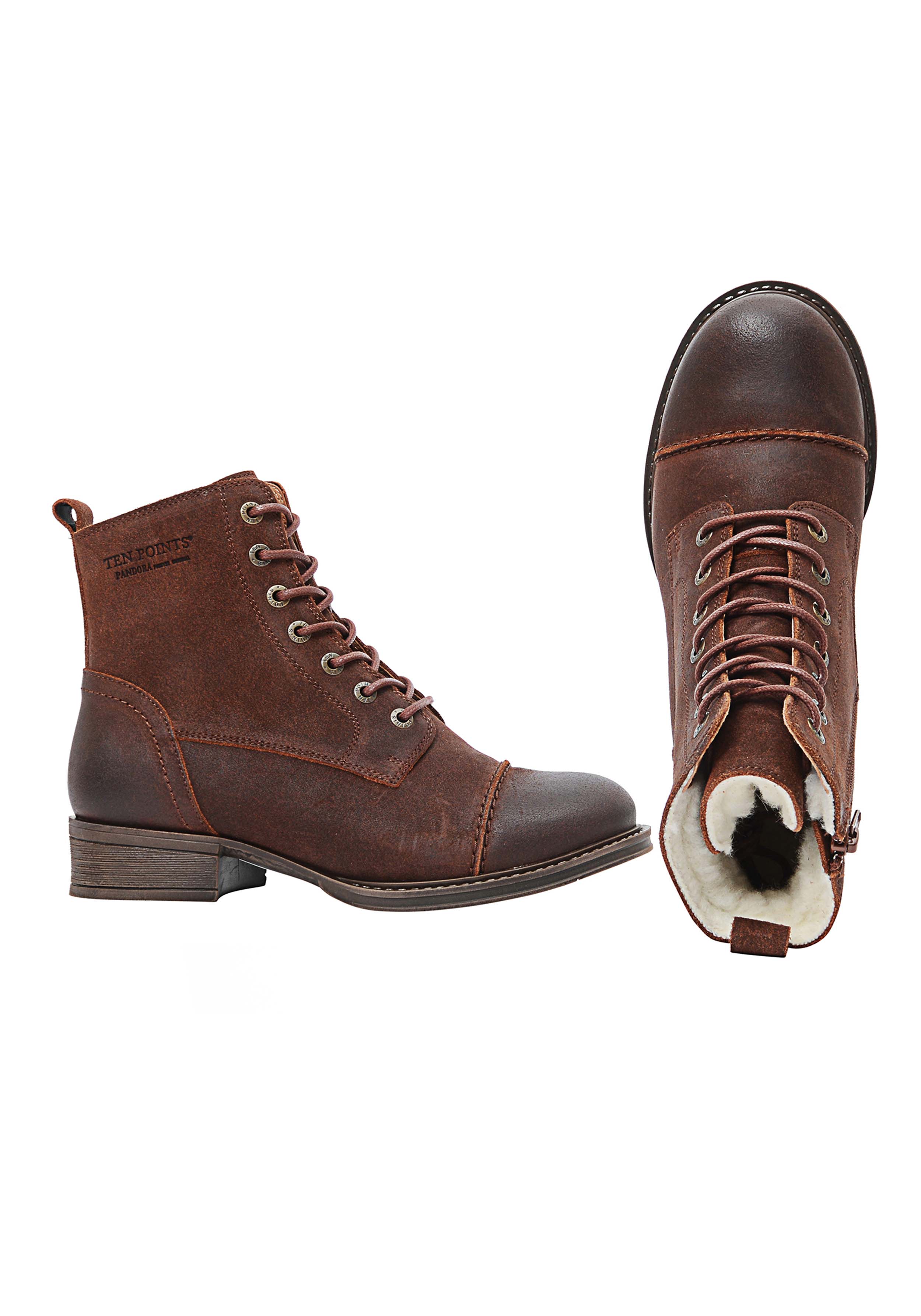 Ten Points Stiefel Pandora Brandy