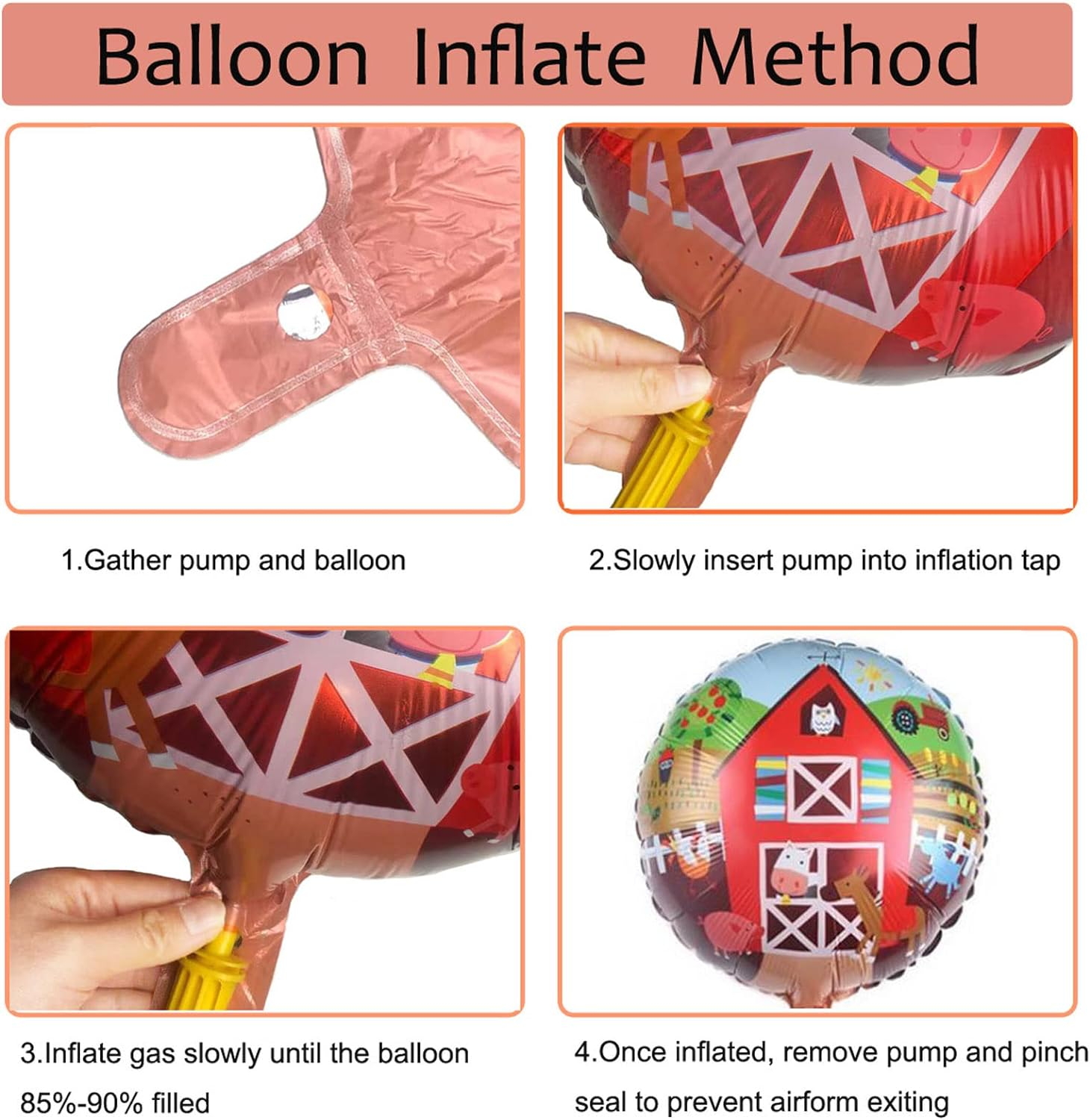 (2er Set) 124x96cm XXL AirWalker Folien Ballon Party Deko Luftballon - Reh