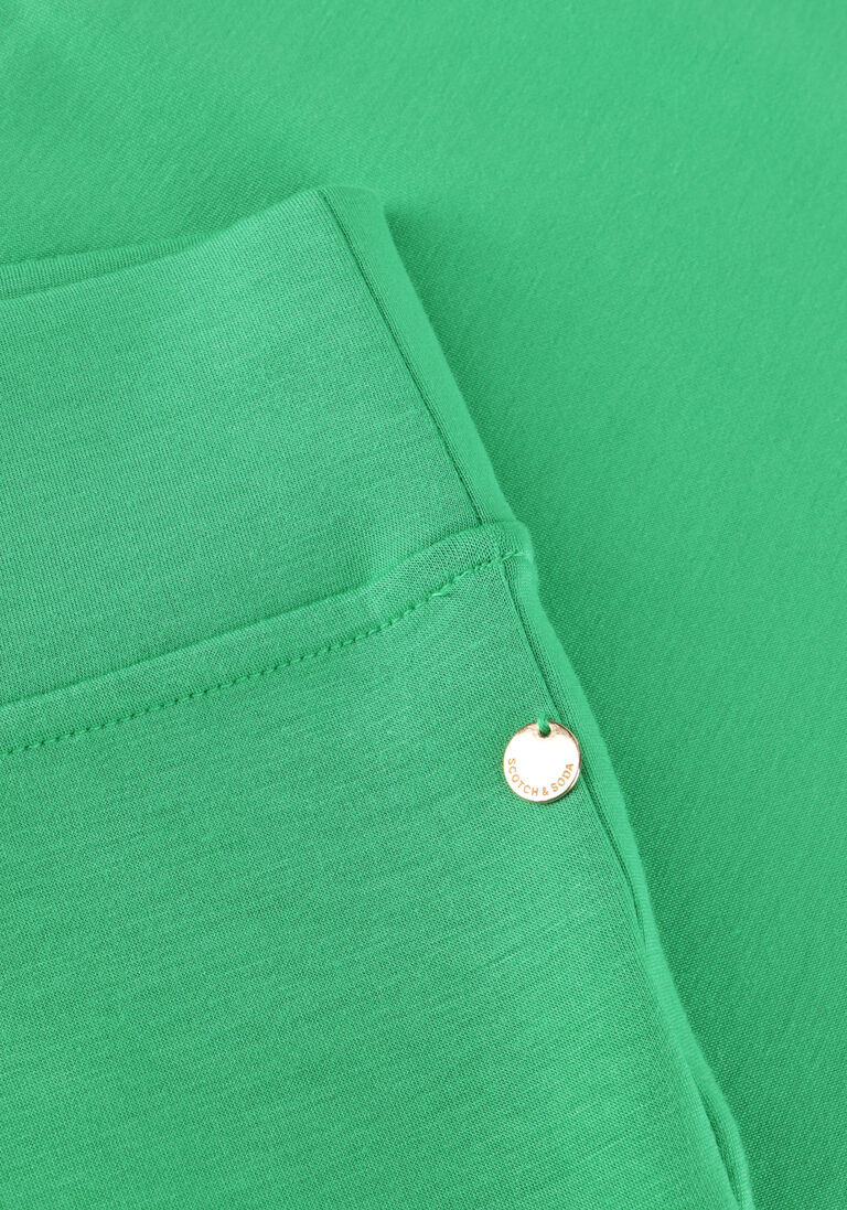 SCOTCH & SODA groene scotch & soda trui v-neck sleeveless modal sweatshirt