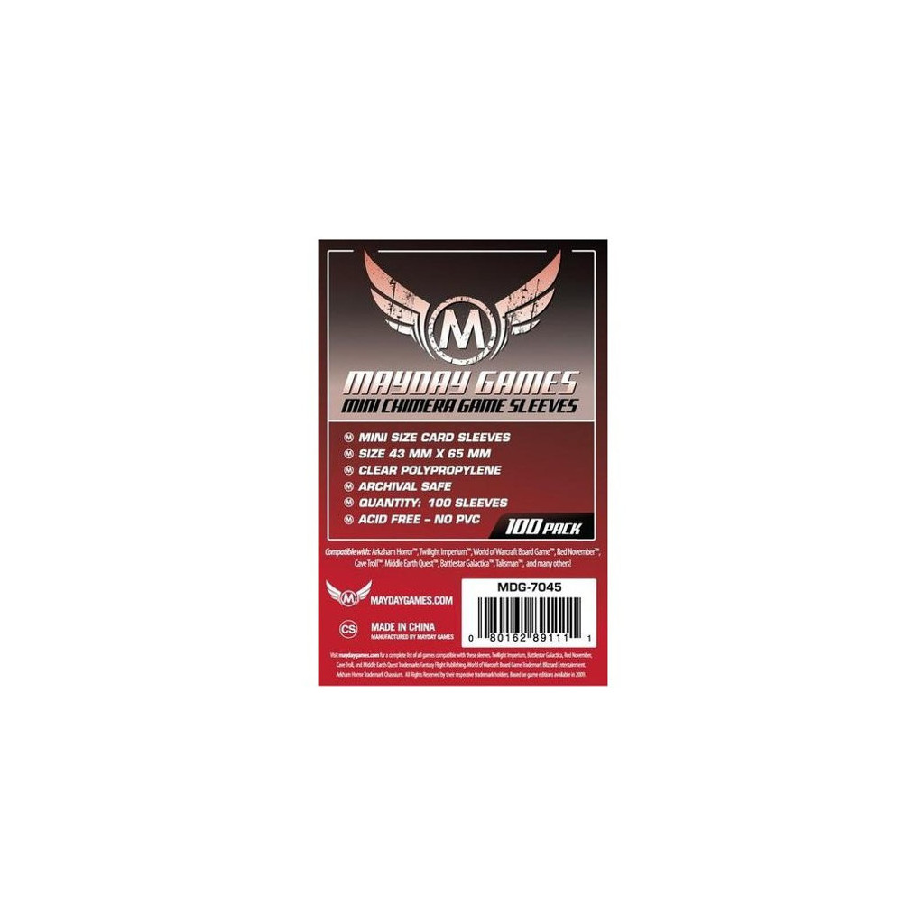 100 Protège Cartes Mini Chimera Mayday (MDG-7045)