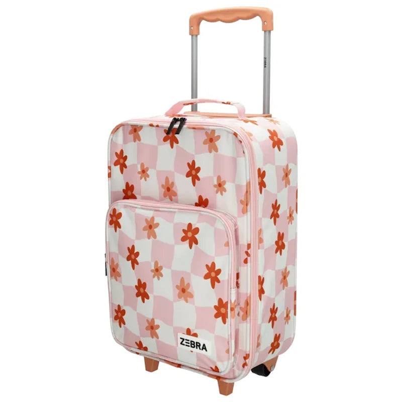 Zebra Trend Avonturier Kinderkoffer Oud Rose