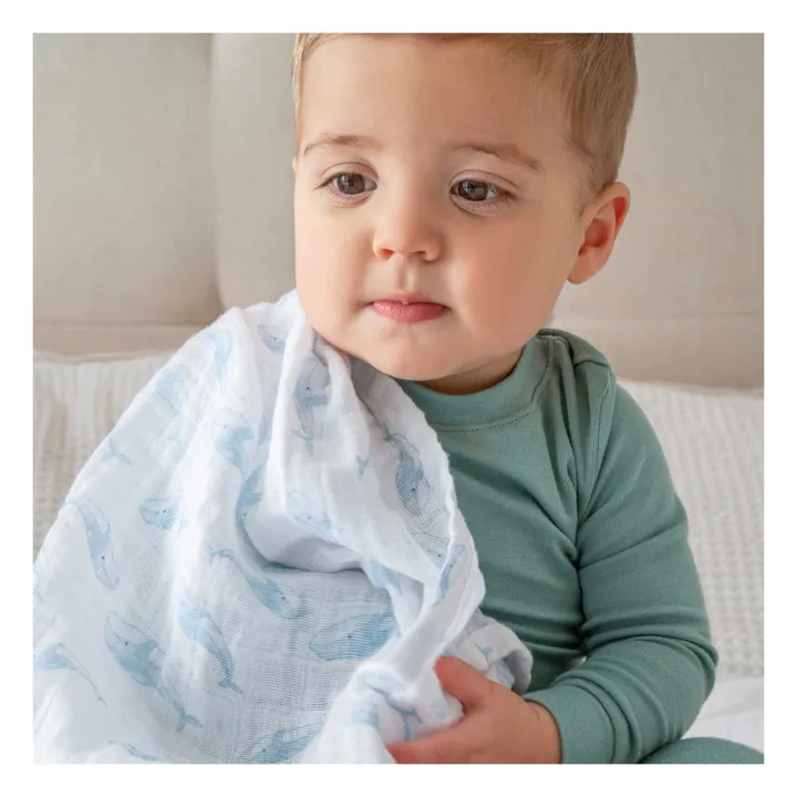 aden + anais Maxi-langes Oceanic - Set de 2 | Bleu