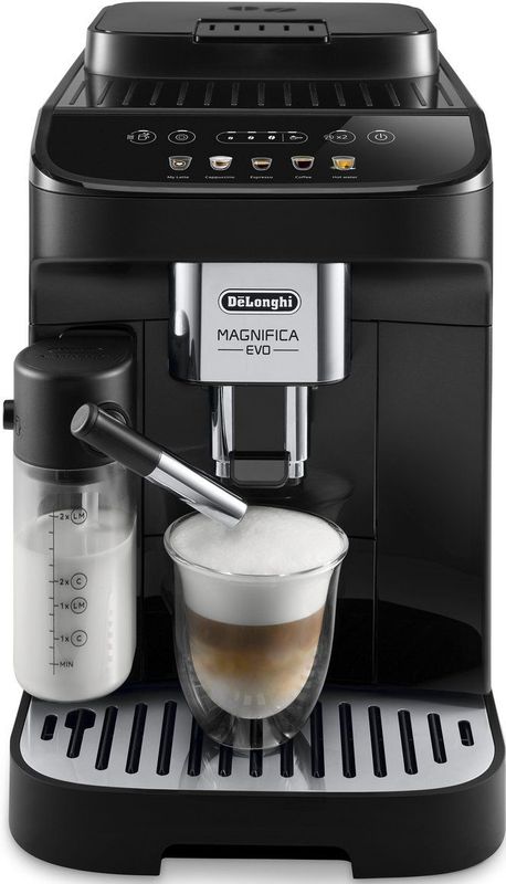 De'longhi - Magnifica Evo - Volautomatische Espressomachine - Zwart - Staal