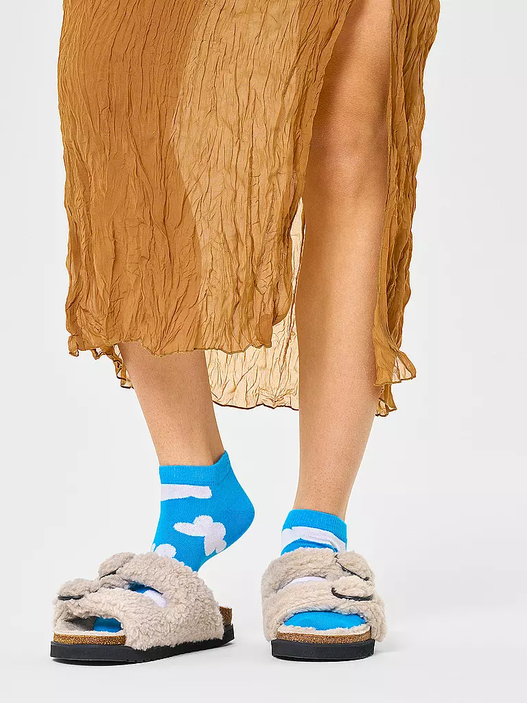HAPPY SOCKS Damen Sneaker Socken CLOUDY 36-40 light blue hellblau