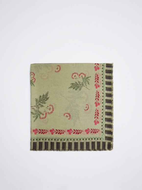 Lenço estampado - Verde
