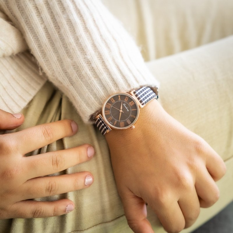 Montre Femme CHTIME bracelet Cuir Gris