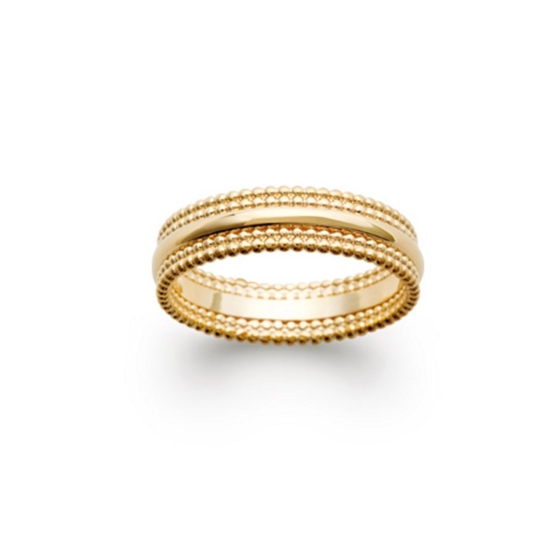 Bague Fine Plaqué Or Mode Tendance Couronne