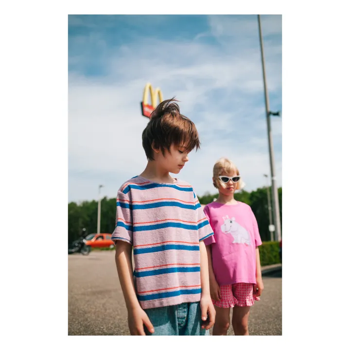 Daily Brat T-Shirt Rayure Eponge | Lilas