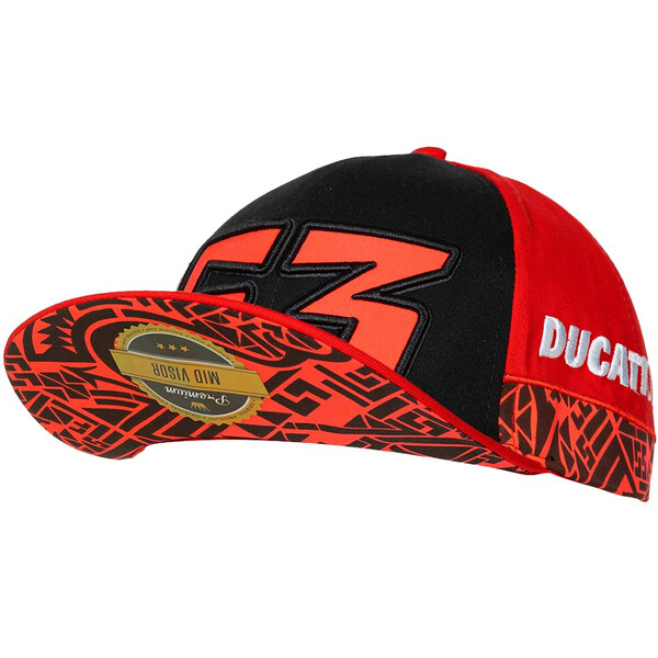 ducati - Casquette Bagnaia 63 Noir / Rouge