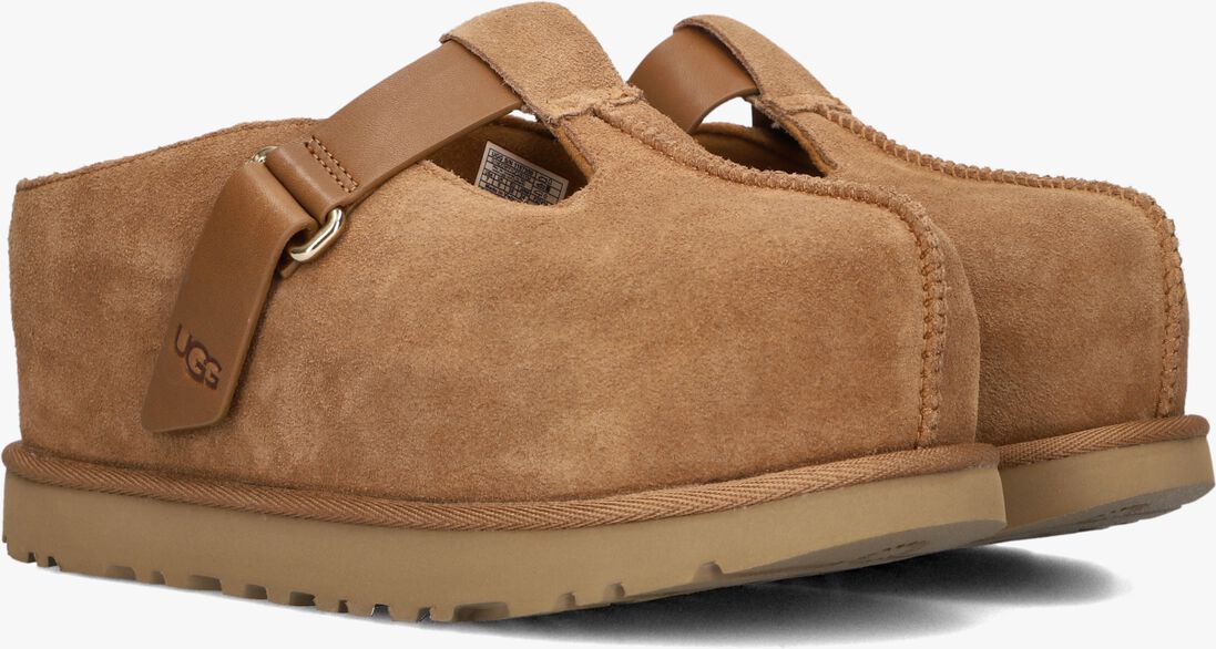 cognac ugg instappers w goldenstar hi clog