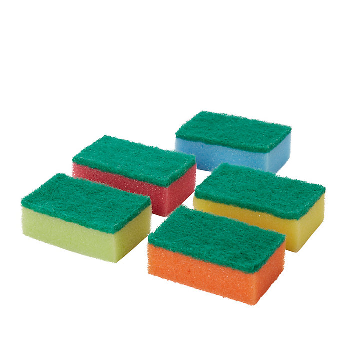 Lot de 20 éponges à récurer L.7,8 x l.4,8 x ep.2,8cm
