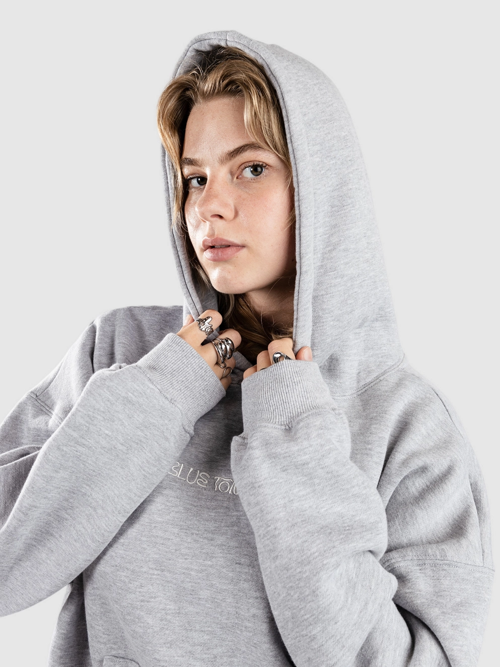 Blue Tomato Oversize Hoodie heather grey